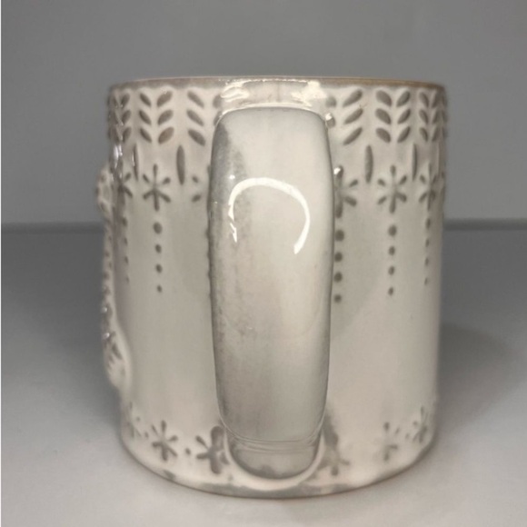 Anthropologie NWT Snowcap Reactive-Glazed Monogram Mug “P” Holiday Cozy Fall - Picture 5 of 12